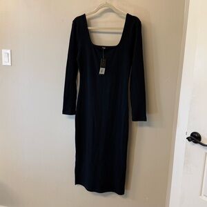 Lee Black Long Sleeve Dress